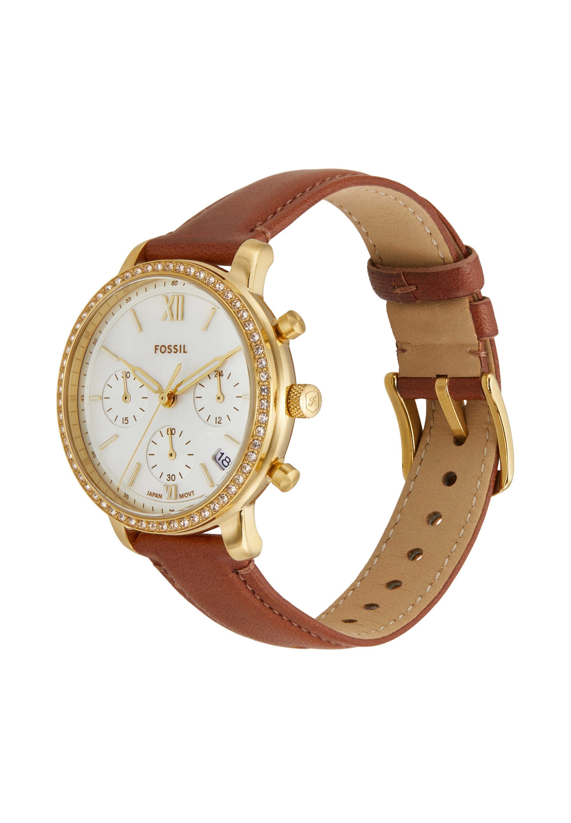 Montre Fossil NEUTRA - Chronographe - marron