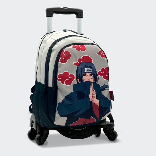  Plecak szkolny Naruto Itachi Elementary School z podwójną przegrodą i woreczkiem na zabawki z 4 obrotowymi kółkami
