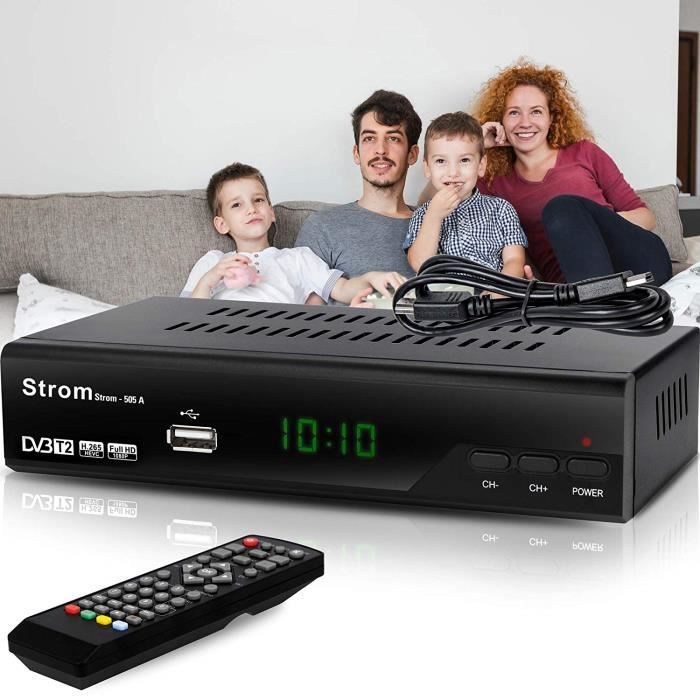 Strom 505 - HD Digital Terrestrial Television (DTT) Decoder for TV - HD DTT Receiver - DTT Adapter - HD DTT Box - DTT Tuner