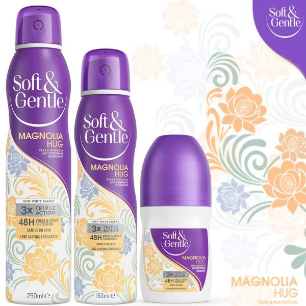Mjuk och mild aerosol Magnolia Hug 250 ml