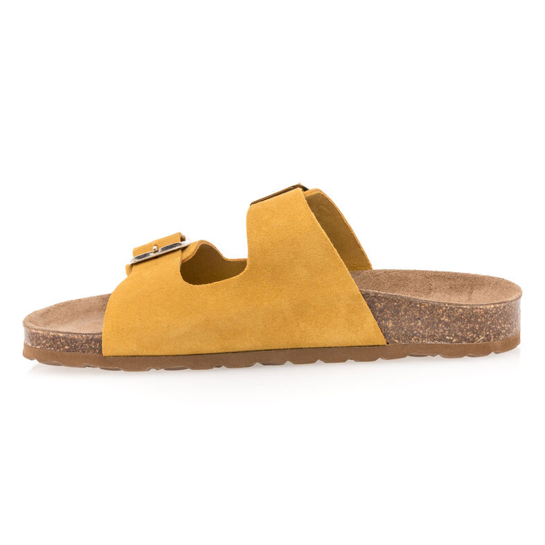 Gelbe Damensandalen / Zehenfreie Schuhe