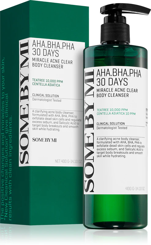 Some By Mi AHA∙BHA∙PHA 30 Days Miracle Acne Clear Body Cleanser penivý gél pre problematickú a mastnú pleť