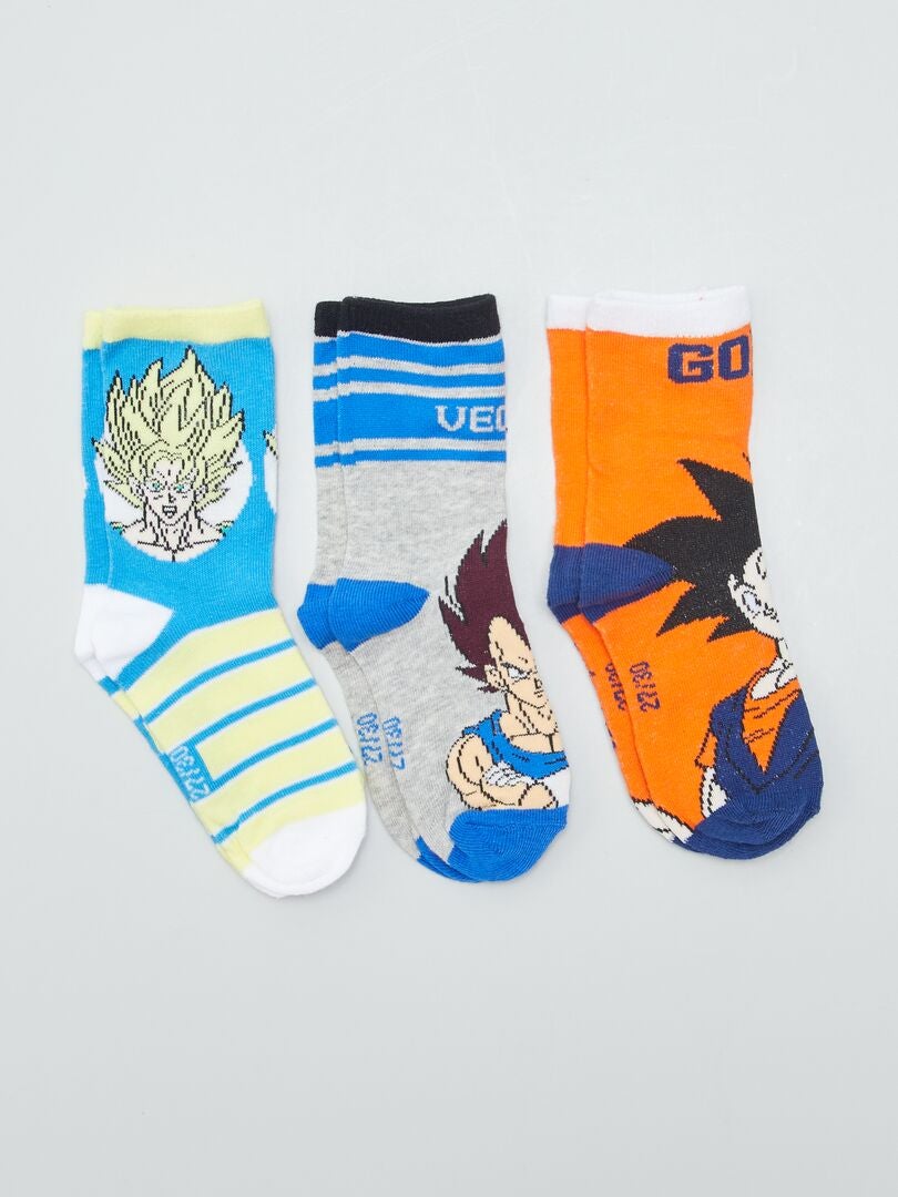 Paquete de 3 pares de calcetines Dragon Ball Z - Naranja