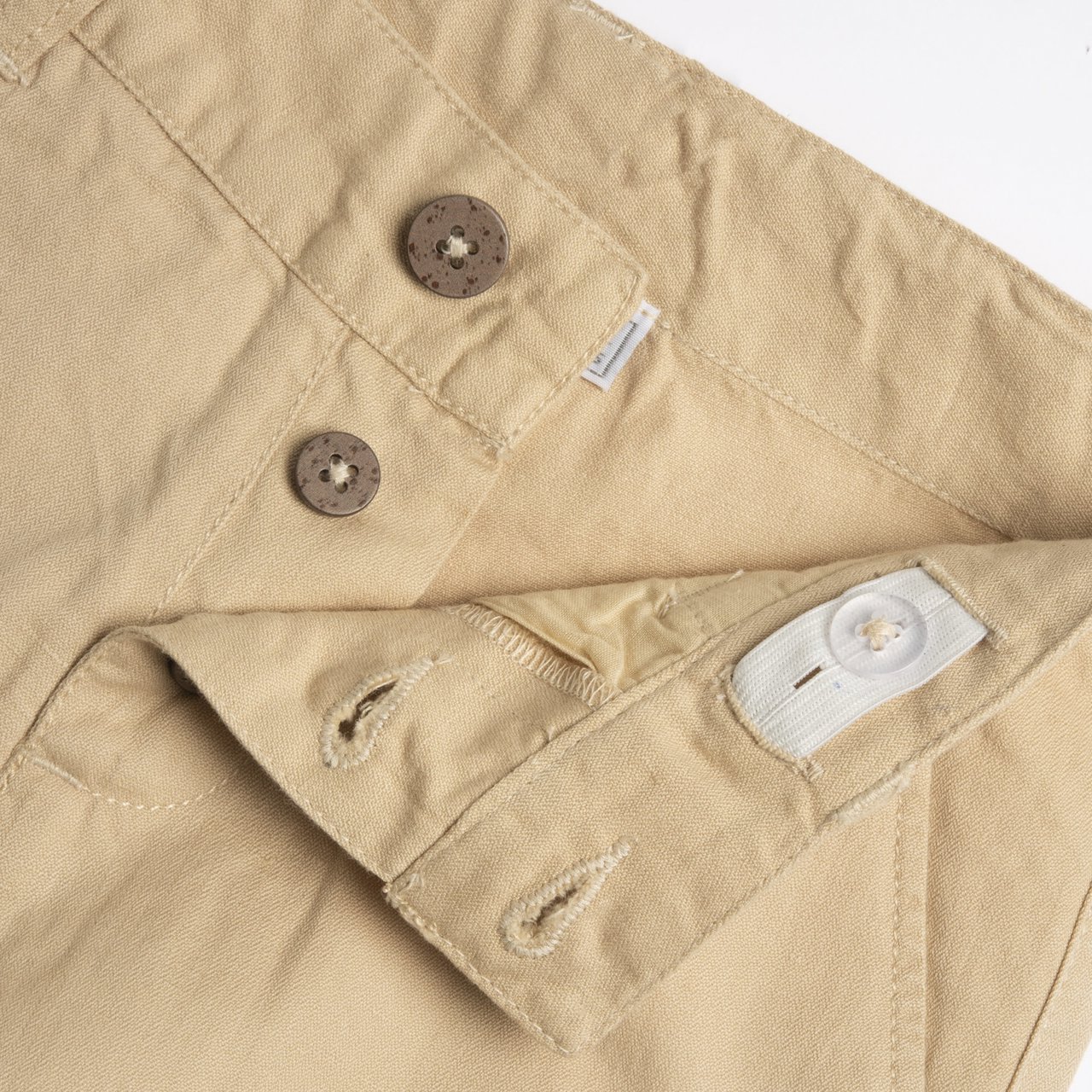 Beige Leinenhose