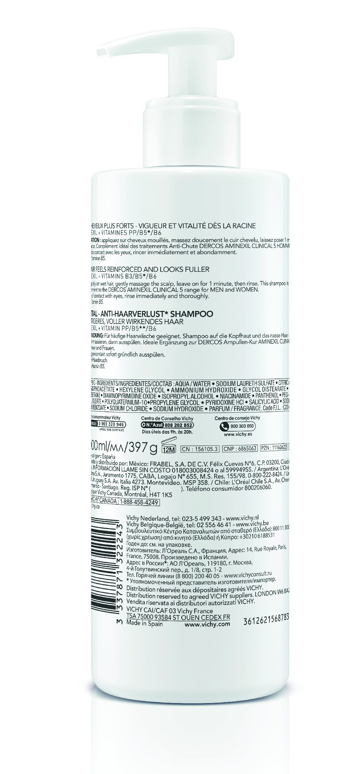 Dercos Technique Energy Stimulating Shampoo Шампони против опадања косе