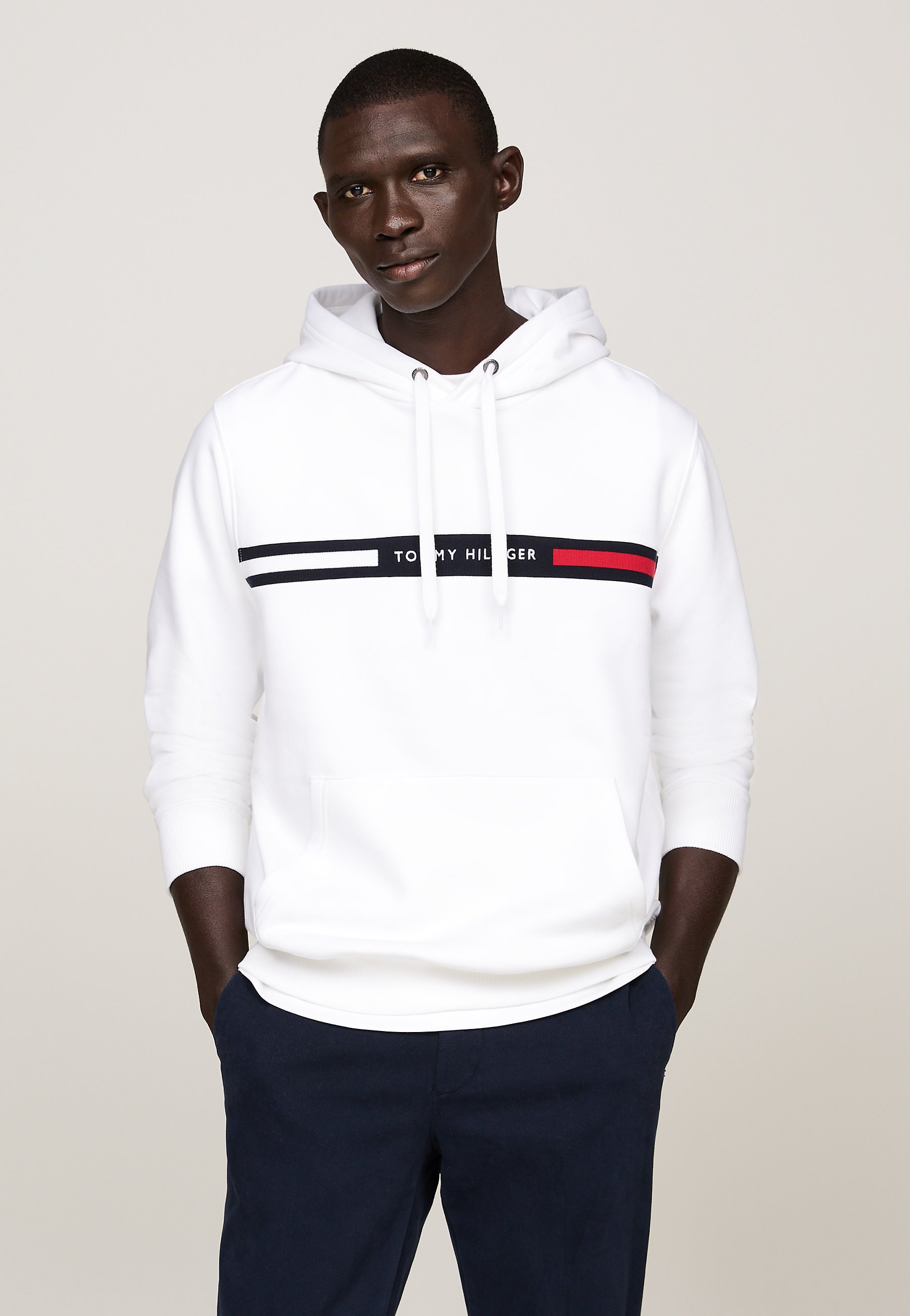 Tommy Hilfiger BORSTINZETSTUK - Hoodie - wit