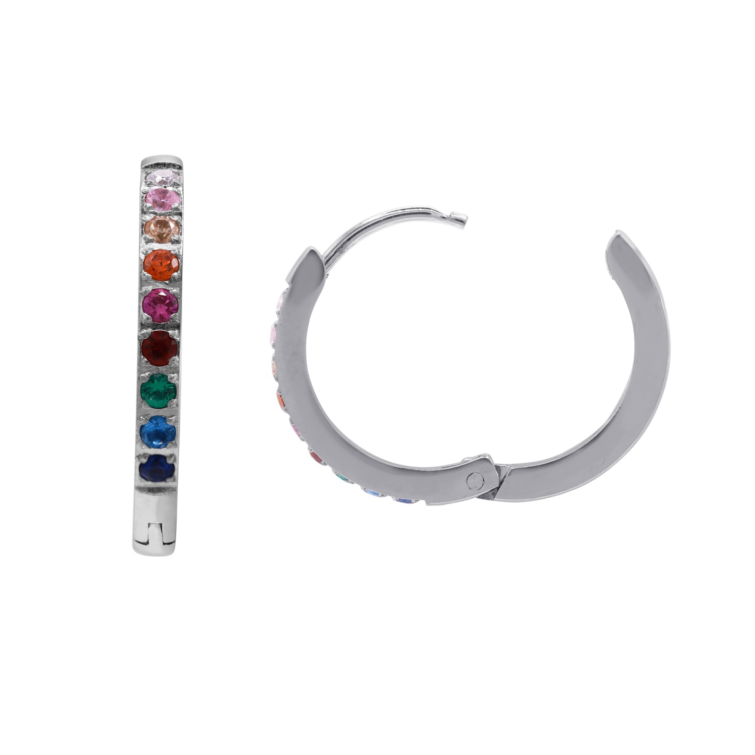 Heideman Boucles d'oreille Tilde couleur argentée polie