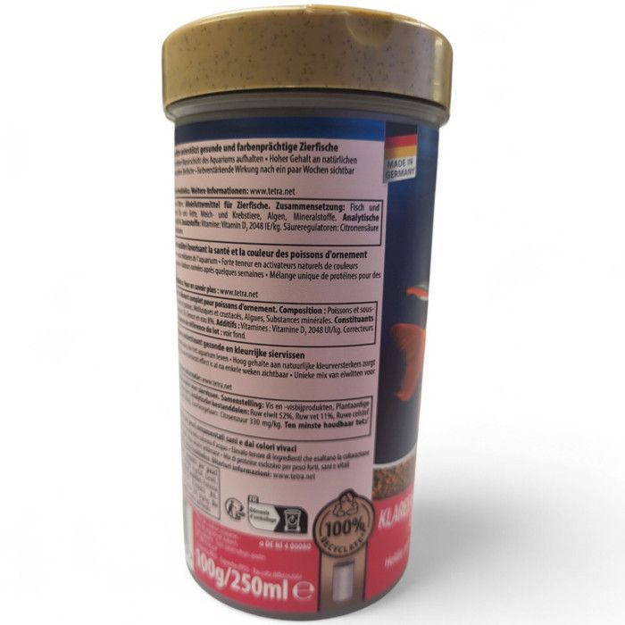 Pellets para peces Tetra - Tetrarubin - 250 ml - Alimento equilibrado - Apto para todos los tamaños