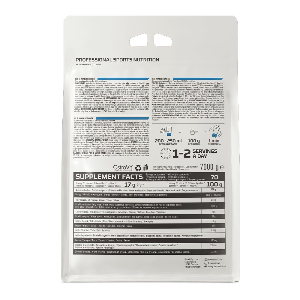 OstroVit anabolički gainer