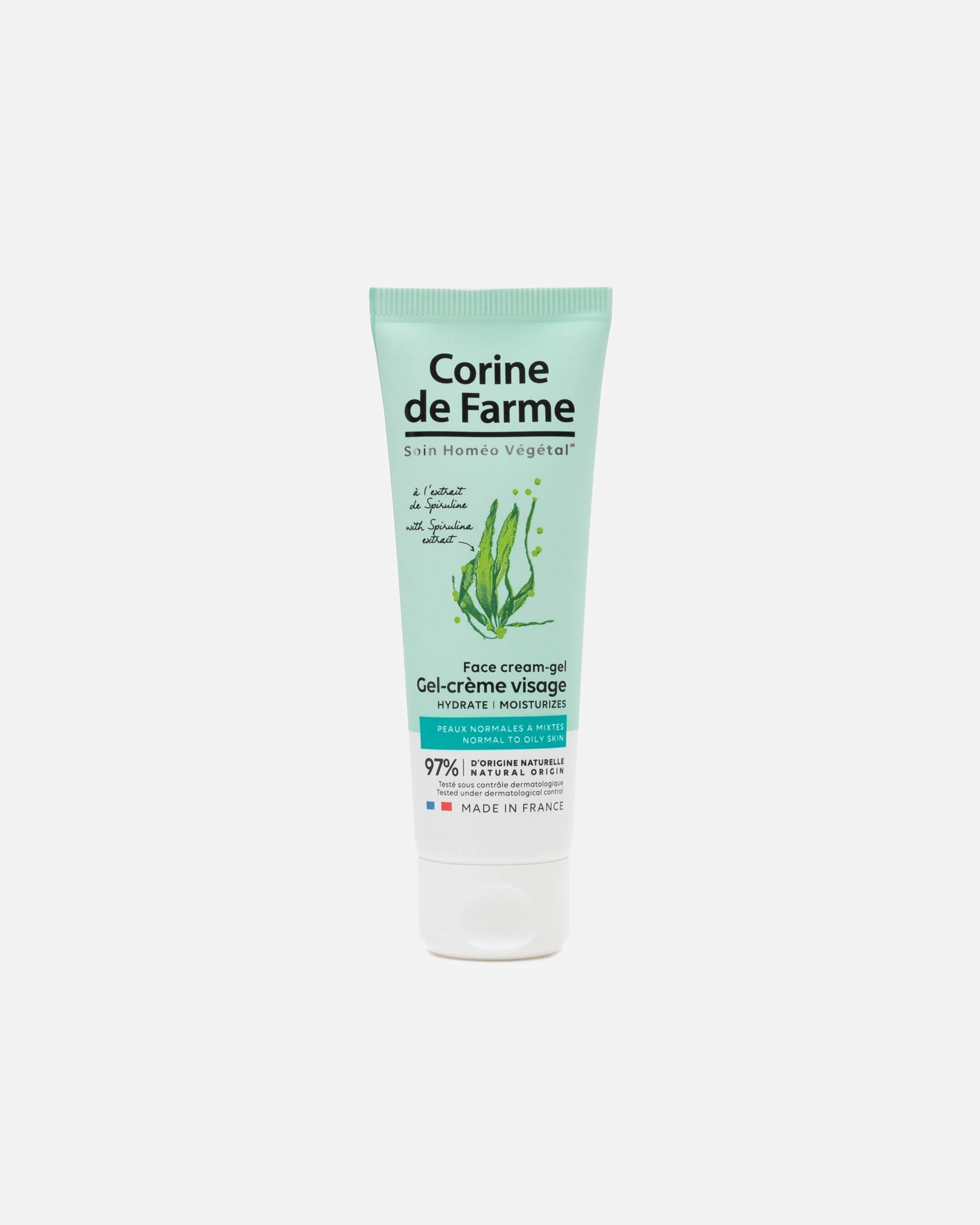 CORINE DE FARME Gel-crème visage à l'extrait de Spiruline