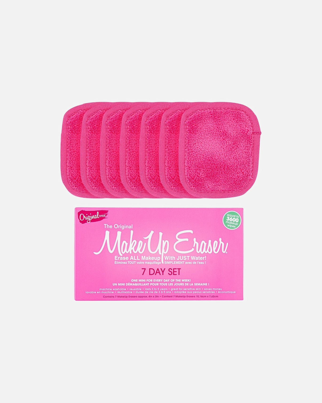 MakeUp Eraser Set de 7 jours Original Pink