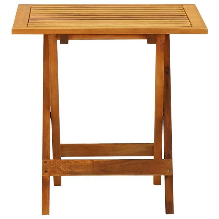 Mesa de bistró vidaXL de 46x46x47 cm, madera maciza de acacia.