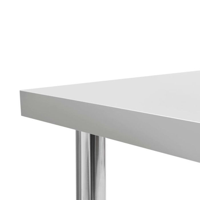 vidaXL Table de travail de cuisine 120x60x85 cm Acier inoxydable 51190