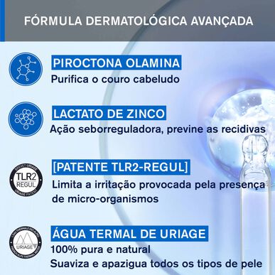 Uriage DS hajsampon Antipelliculaire mérsékelt korpásodás elleni sampon 200 ml 200 ml