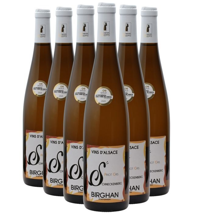 Birghan Alsace Pinot Gris Schneckenberg 2020 - Vin Blanc d' Alsace (6x75cl) BIO