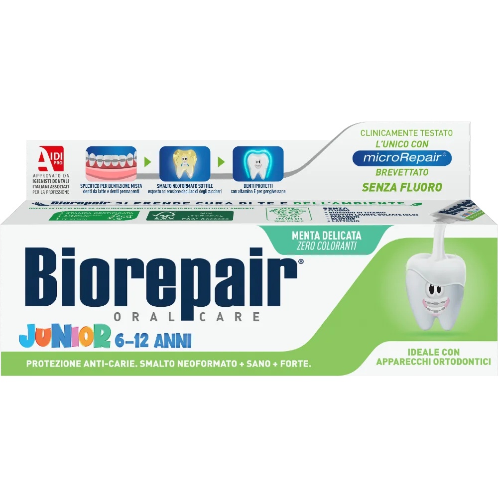 BIOREPAIR Biorepair tandpasta voor kinderen van 6-12 jaar 75 ml