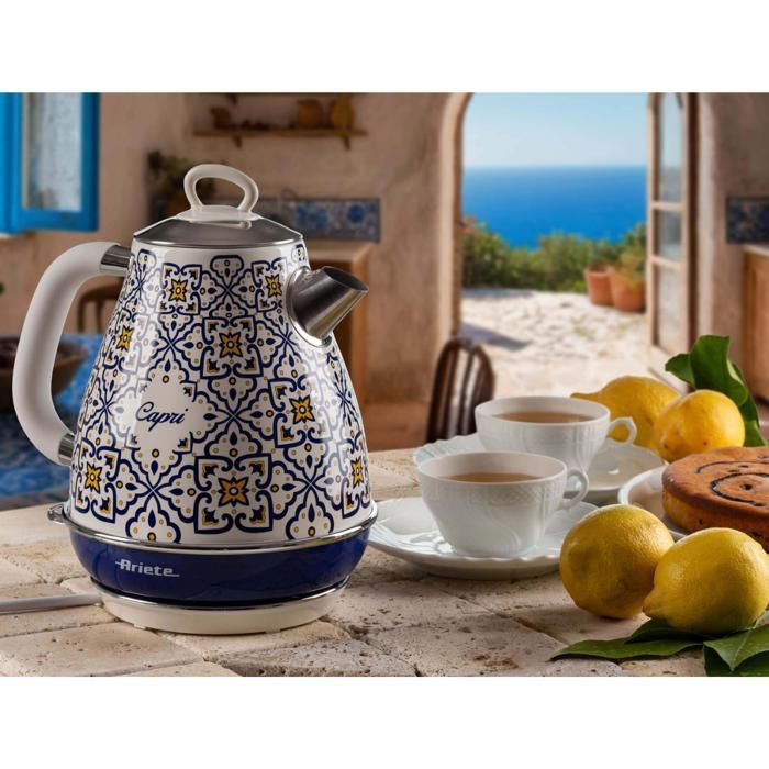 Pack ARIETE Capri: Hervidor de 1,7 L + Tostadora de 2 rebanadas + Exprimidor de cítricos de 85 W - Diseño retro