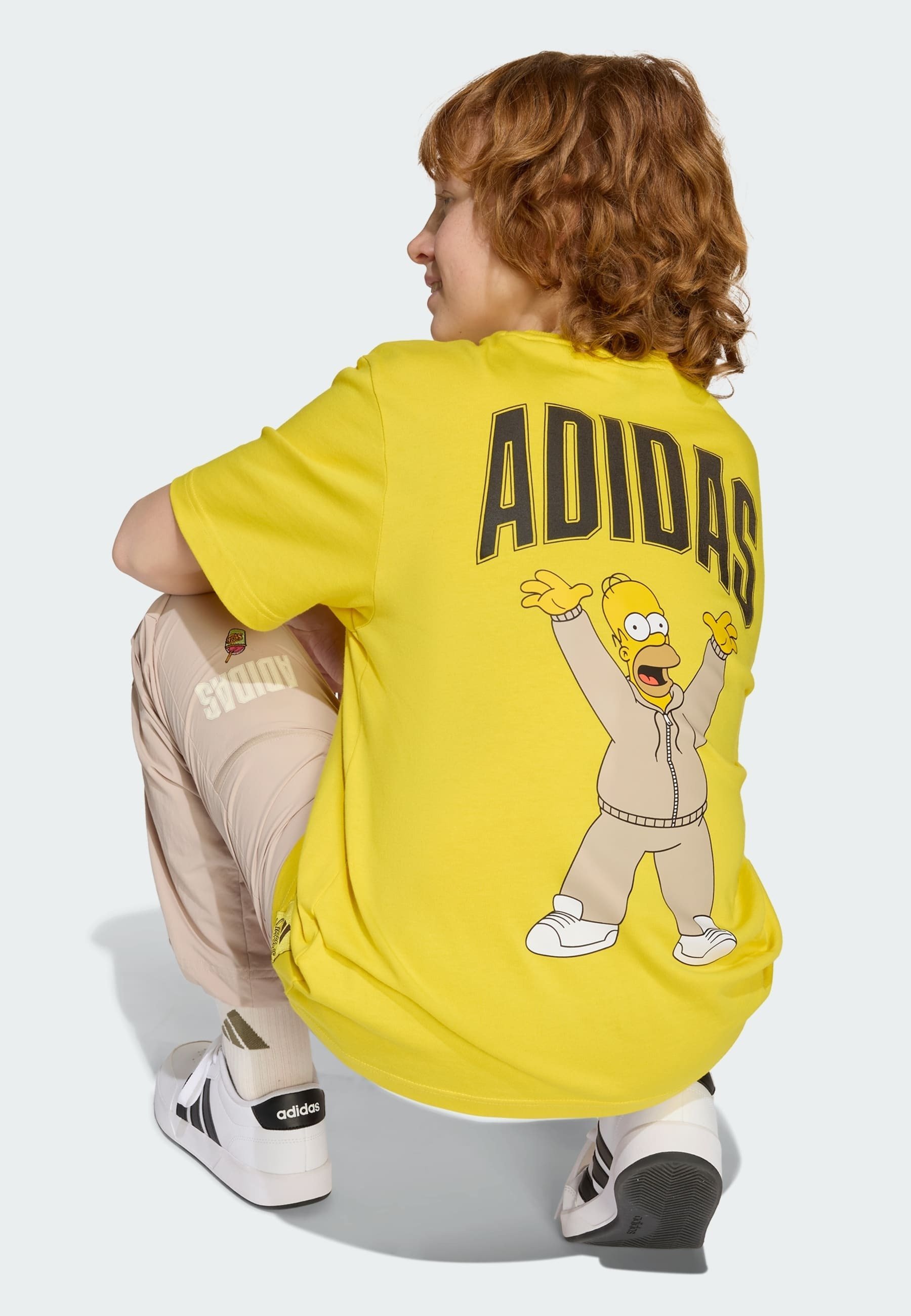 adidas Performance THE SIMPSONS JUNIOR UNISEX - T-shirt met print - geel