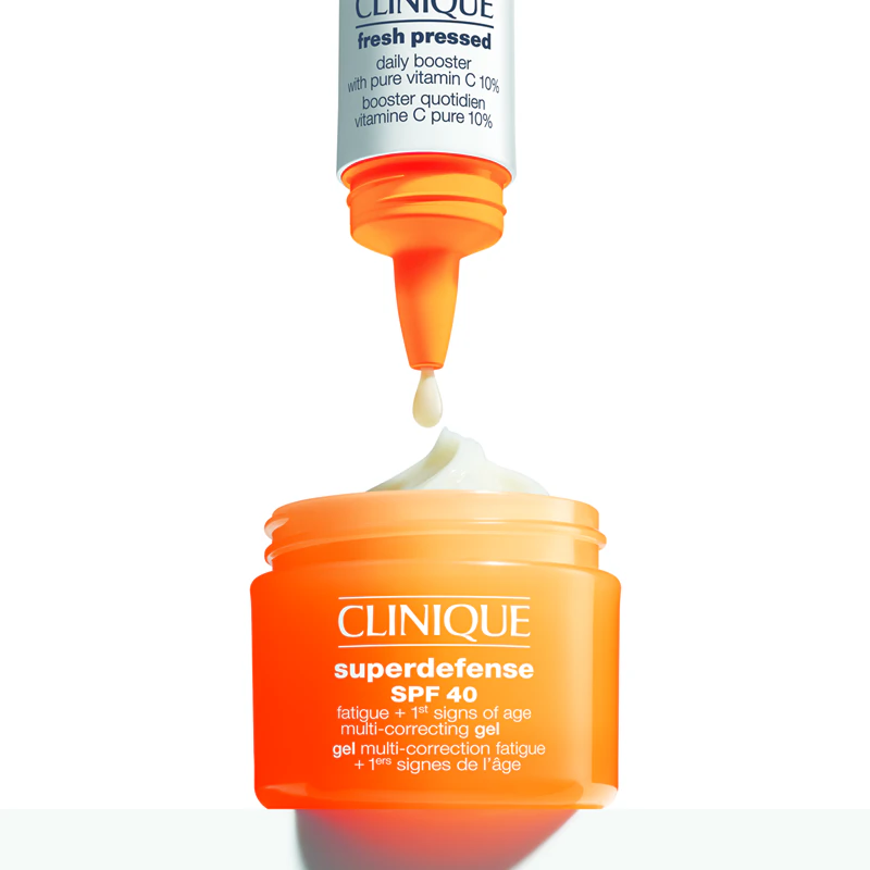 Clinique Superdefense™ SPF 40 Fatigue + 1st Signs of Age Multi Correcting Gel hydratačný krém proti prvým známkam starnutia pleti