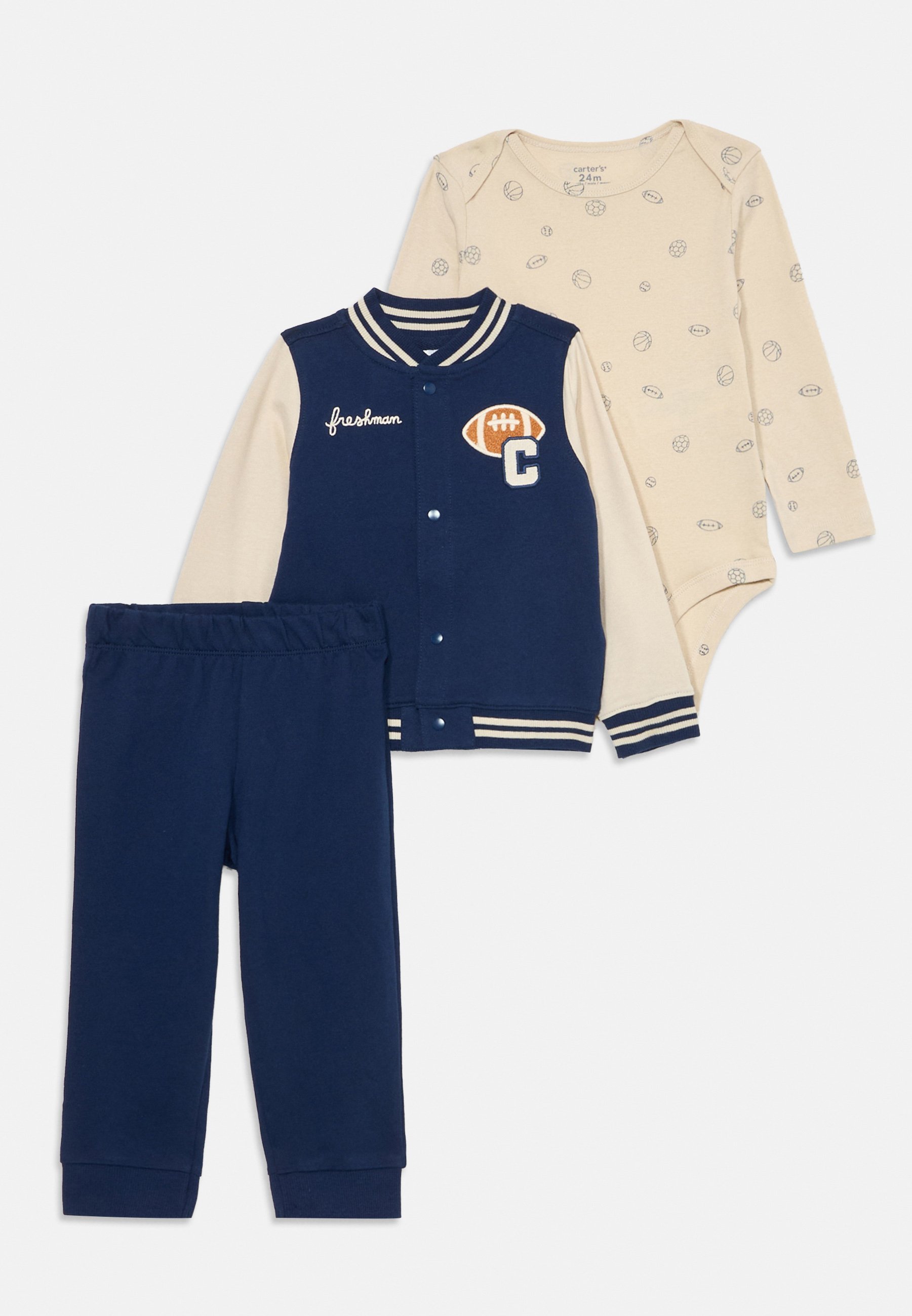 Carter's vestenset - Top met lange mouwen - donkerblauw/gebroken wit