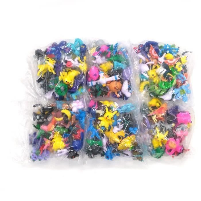 Figurines Pokémon - Lot de 48 - Taille 2-3 cm - PVC - Cadeau Enfant