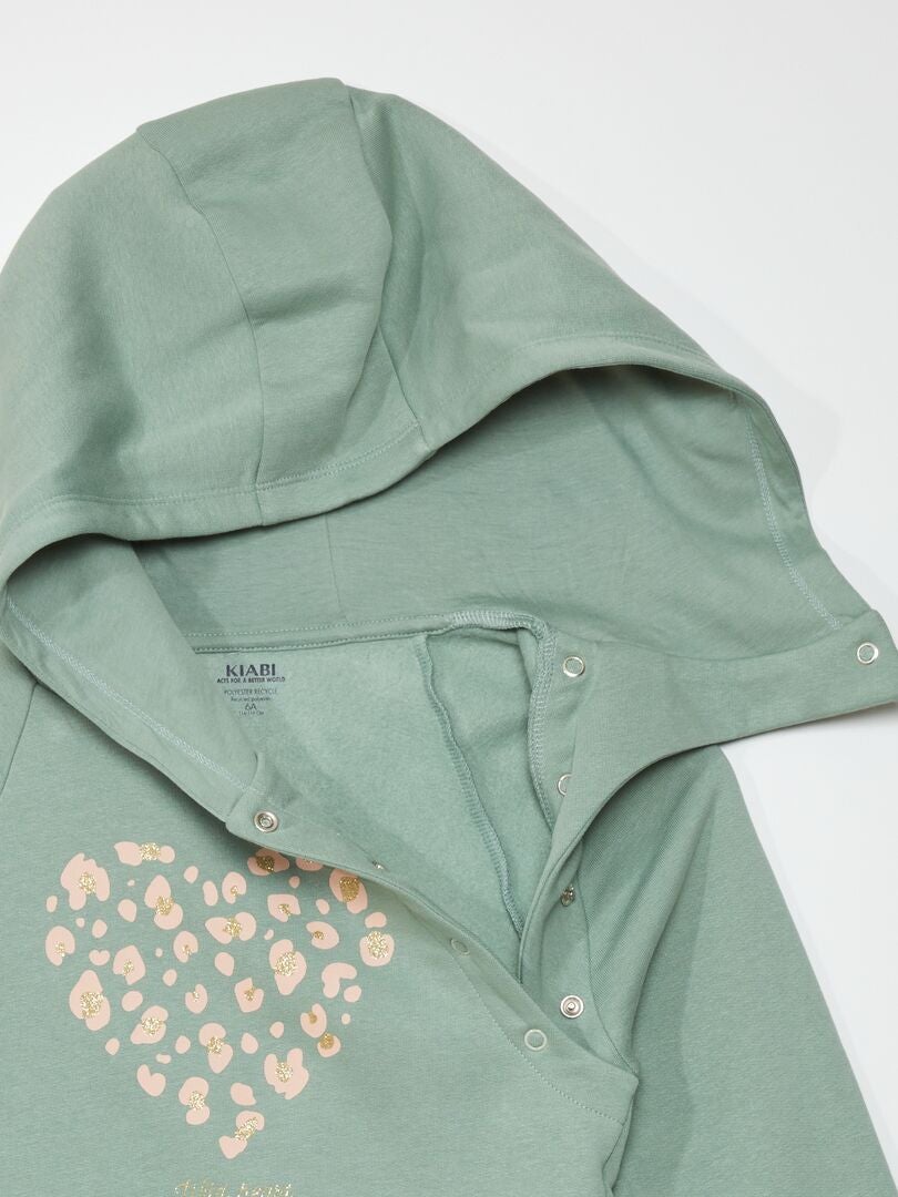 Sudadera de felpa fácil de poner - BLANCA