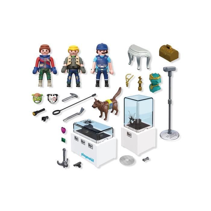PLAYMOBIL 71876 Museum Burglar Arrest, Police Officers, City Action, 50 pieces, ages 4+