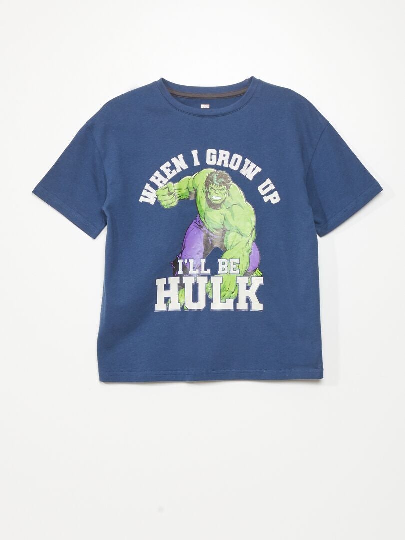 'Hulk' T-shirt met korte mouwen - Blauw