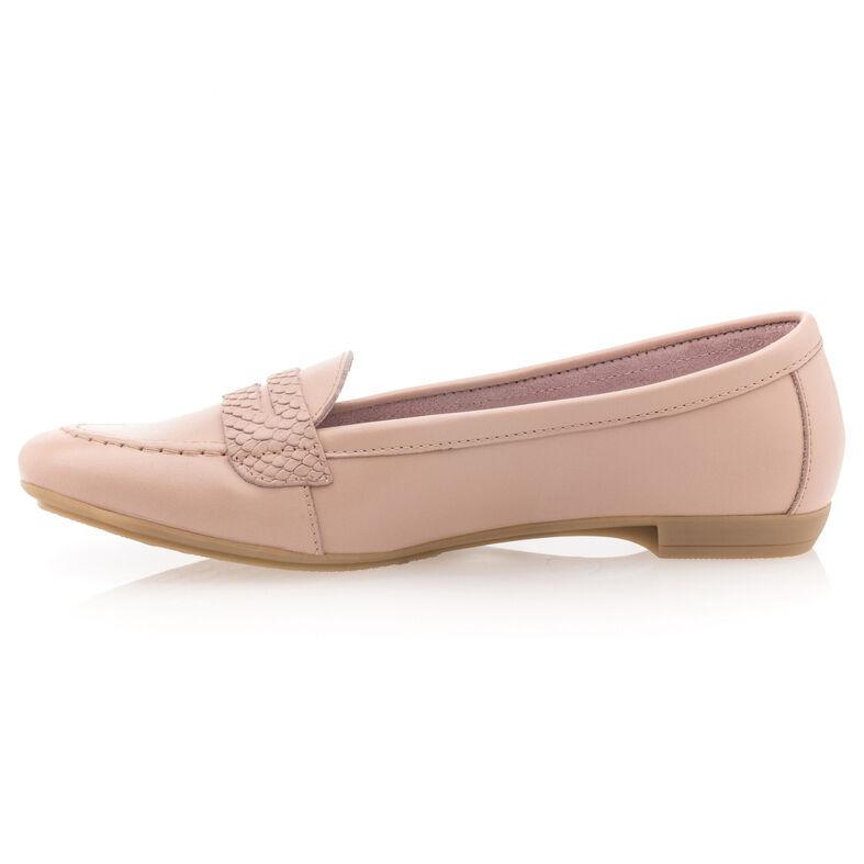 Rosa loafers/båtsko til dame