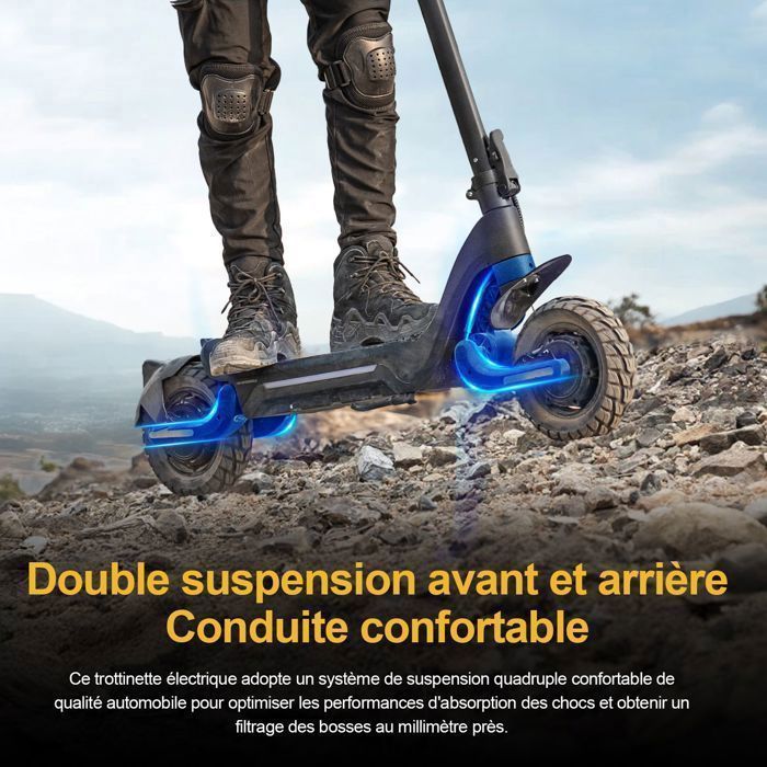 X5S Adult Electric Scooter, 65-80km Range, 1000w*2 Motors, 48v 18.2Ah Battery, Todimart