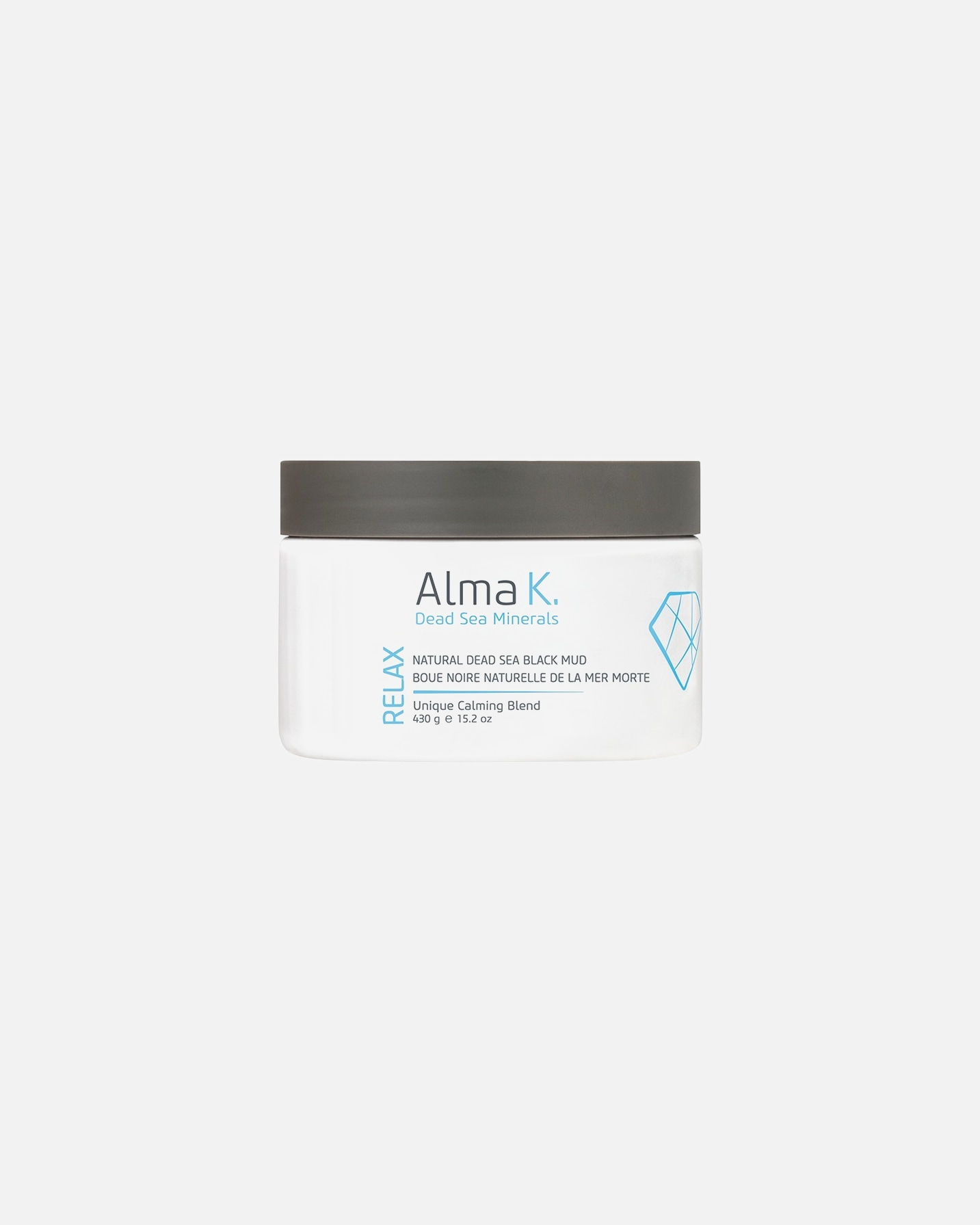 Maschera all'argilla Alma K, fango nero naturale del Mar Morto - 430 g