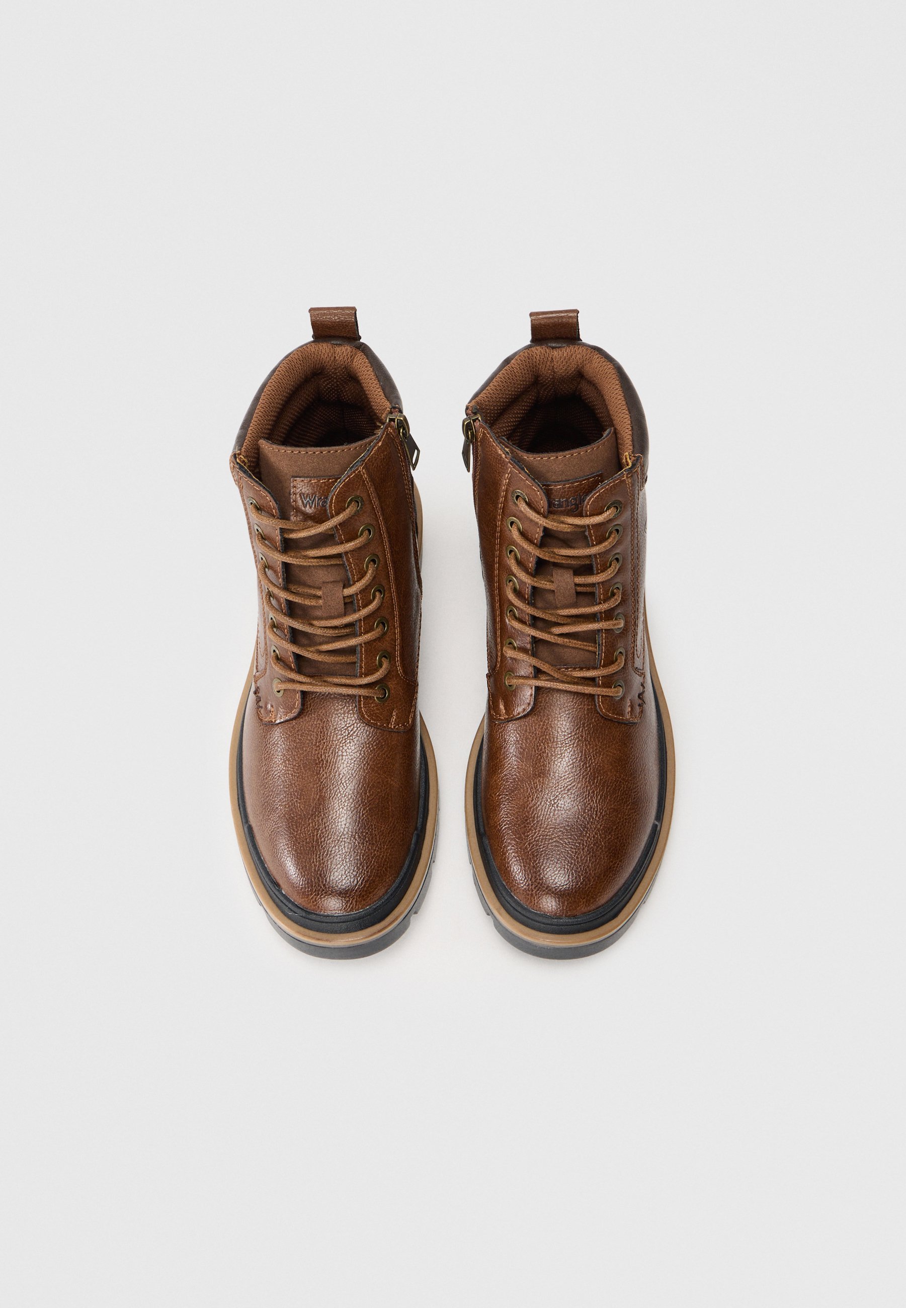 Wrangler NEVADA MEN HIGH - Enkellaarsjes met vetersluiting - schildpadmotief