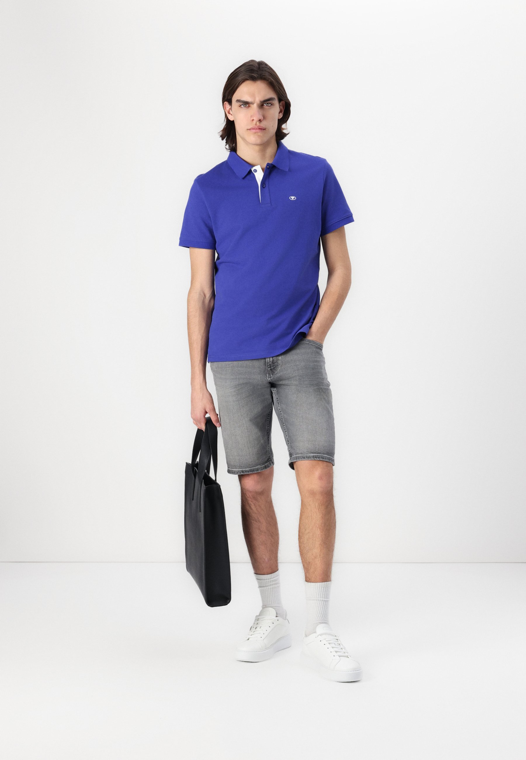 TOM TAILOR BASIC - Poloshirt - logo blauw