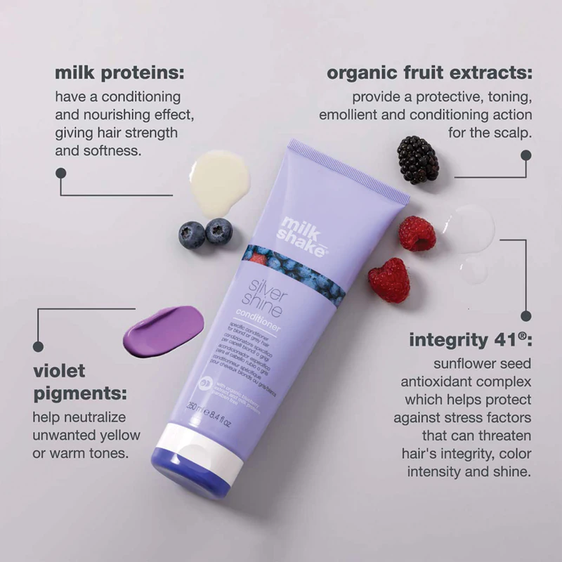 Kondicionér milk_shake® Silver Shine pre blond vlasy neutralizuje žltkasté tóny