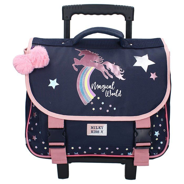 Zaino scolastico con ruote a 2 scomparti MILKY KISS Fantasy Fables, 38 cm