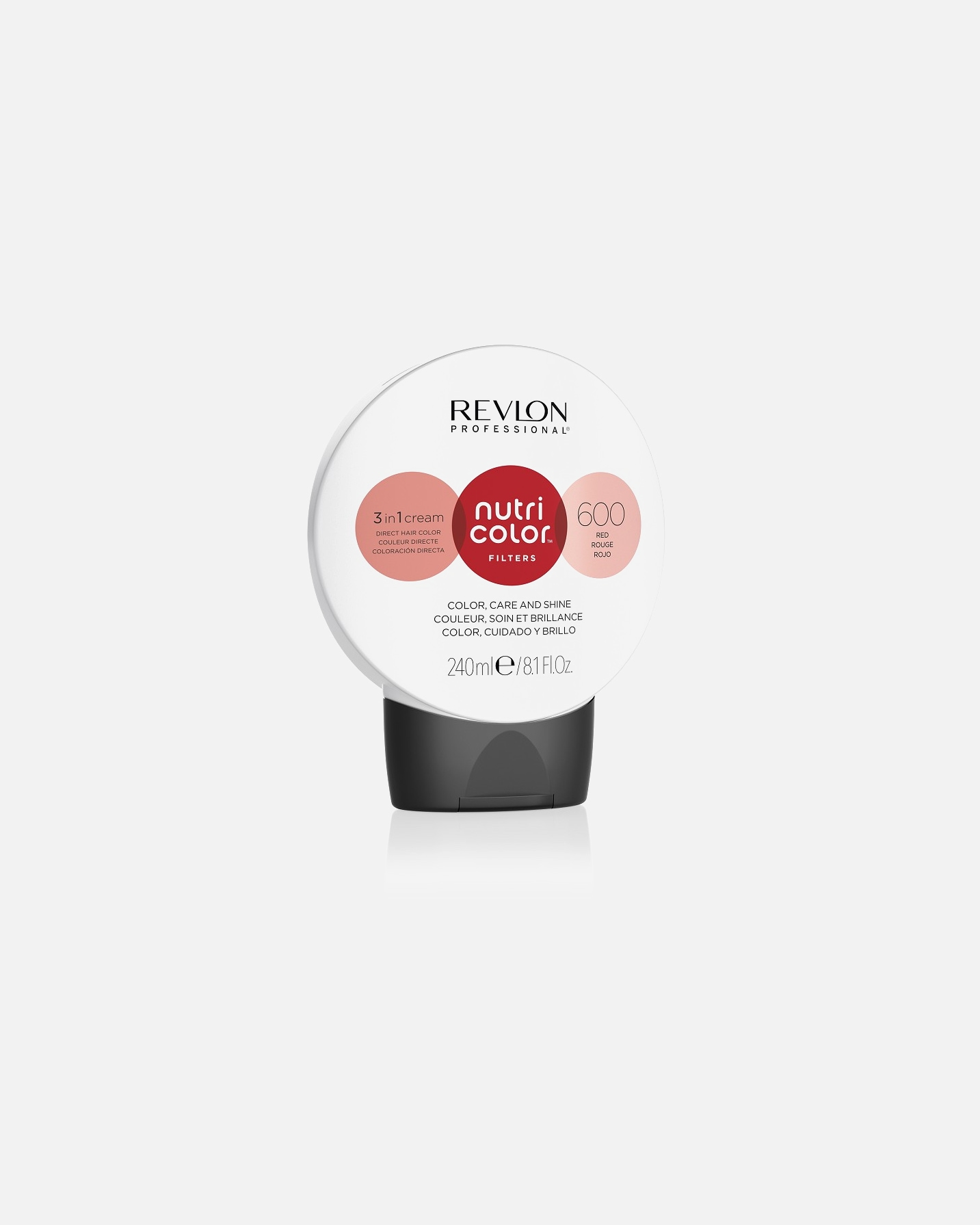 Cremă Revlon Professional pentru vopsea de păr Nutri Color Filters 3 în 1 nr. 600 – Roșu – 240 ml