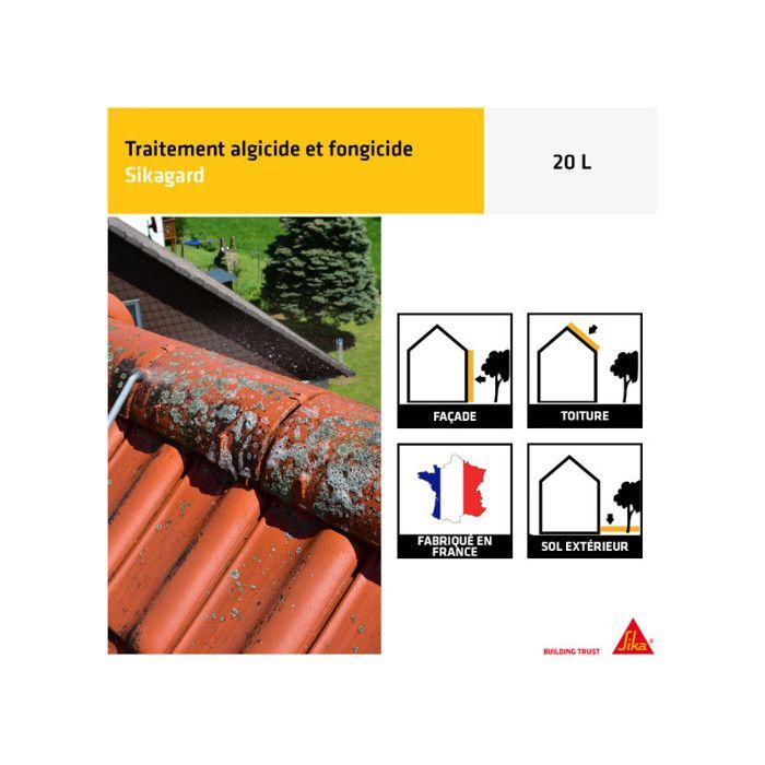 SIKA algaecide and fungicide treatment - Sikagard-130 Stop Algae Pro - 20L