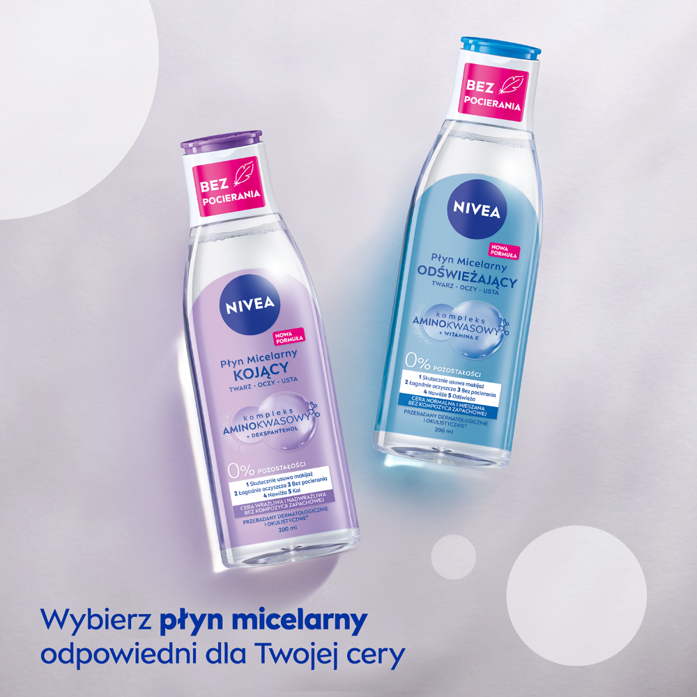 Nivea Micelární voda na obličej, oči a rty pro citlivou a přecitlivělou pleť 200ml MicellAir Skin Breathe