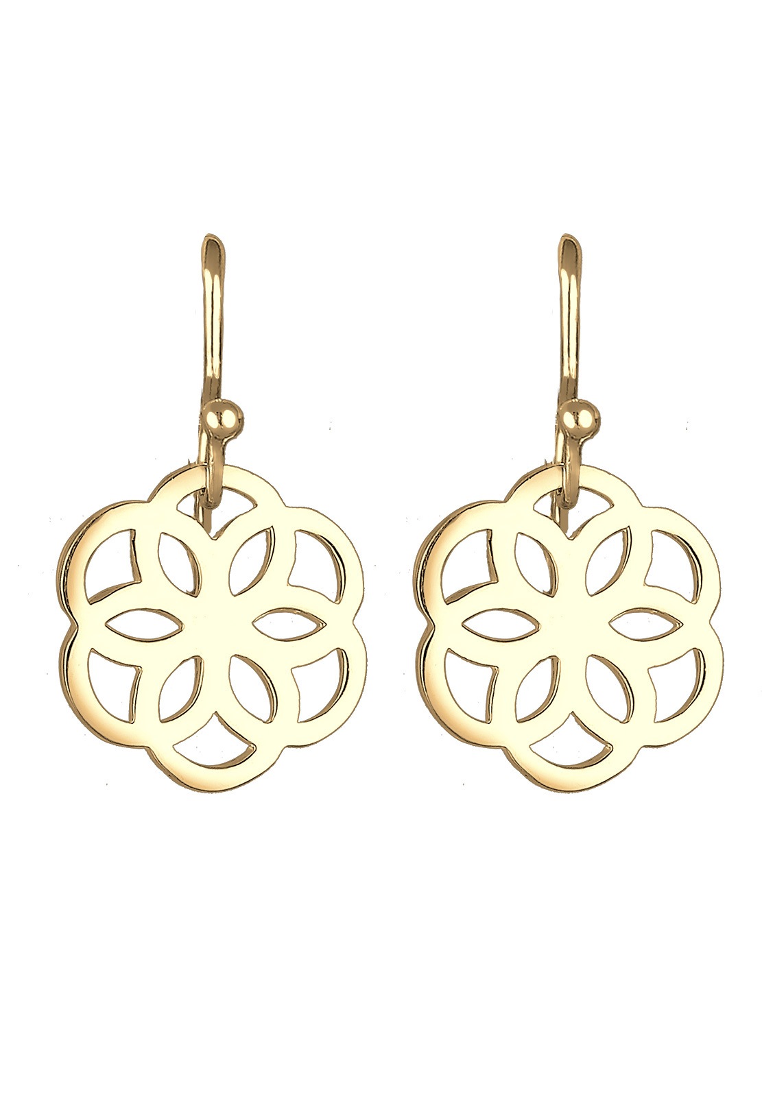 Elli Femme Ornement Floral Découpé en Argent Sterling 925