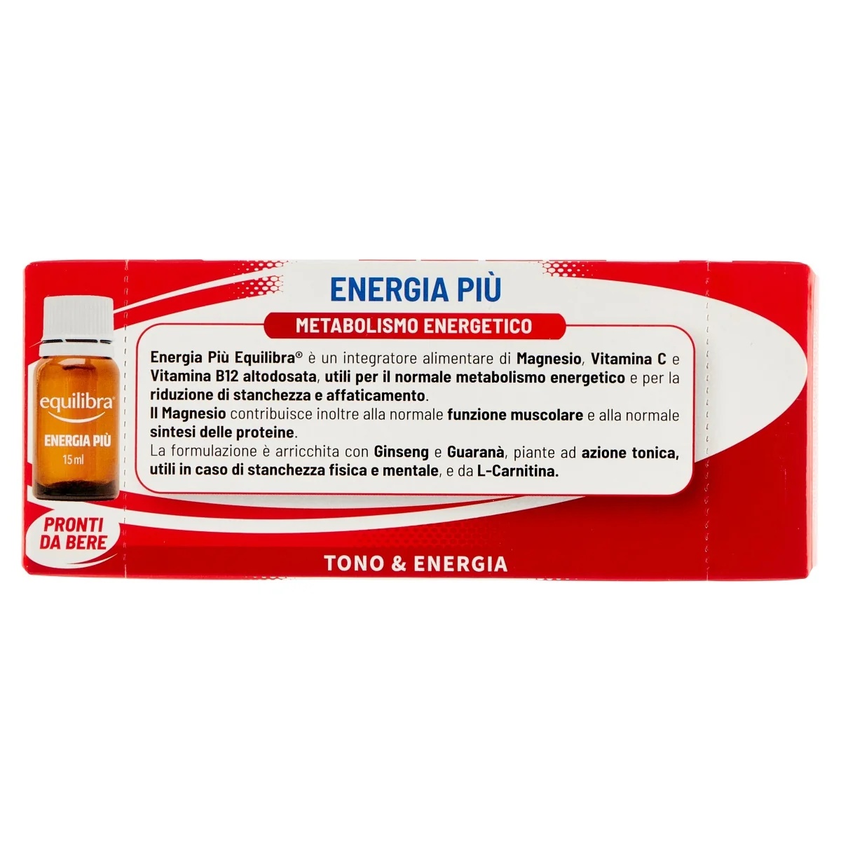 EQUILIBRA Equilibra Energy Plus 10 φιαλίδια συμπλήρωμα βιταμινών και μετάλλων