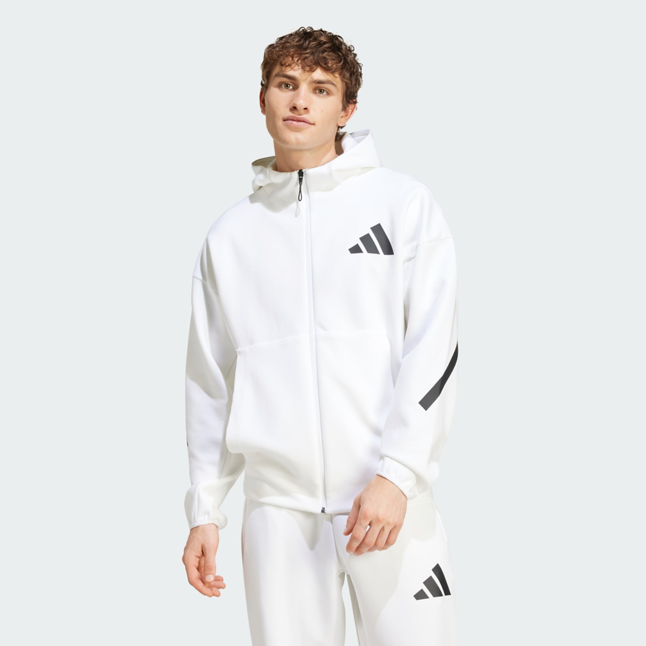 adidas ZNE спортска мајица са капуљачом и патент затварачем
