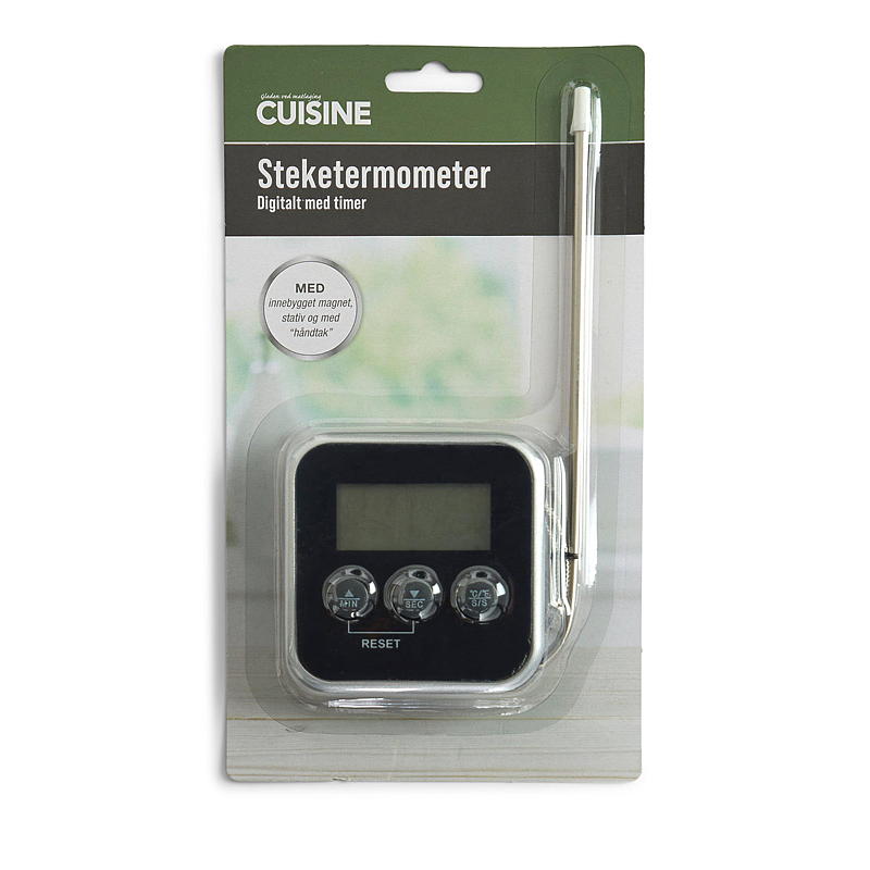 Digital köttermometer med timer från Cuisine