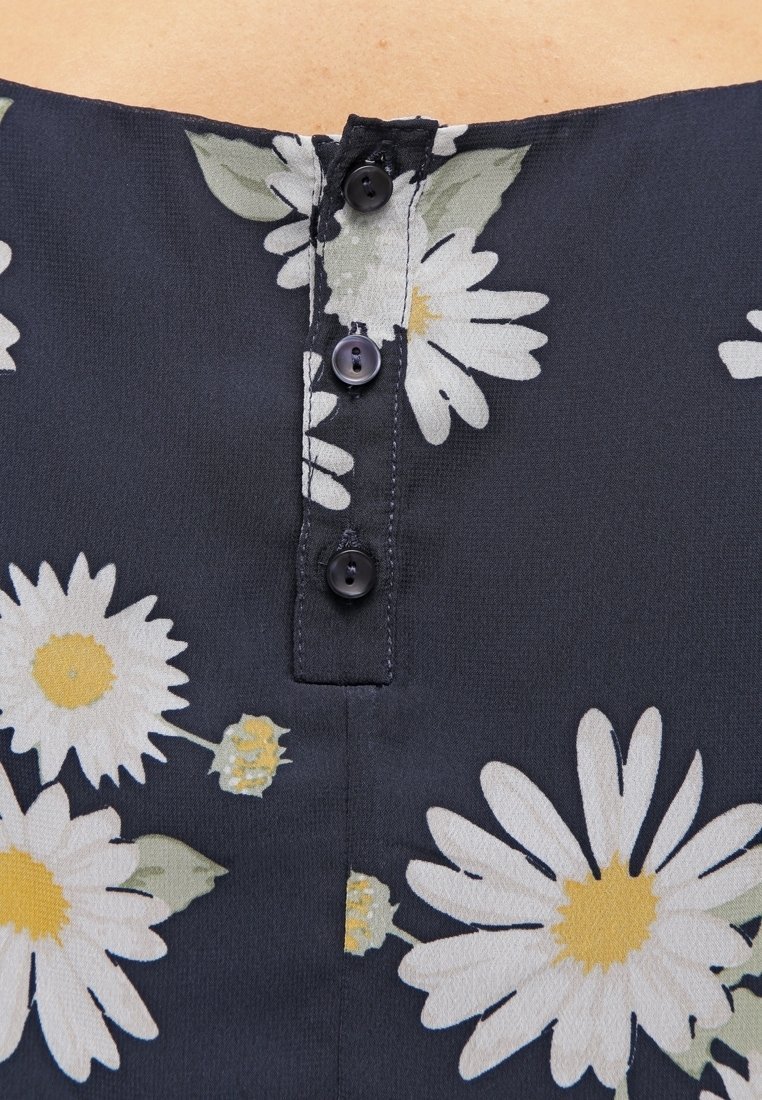 Robe de jour menthe et baies - bleu foncé