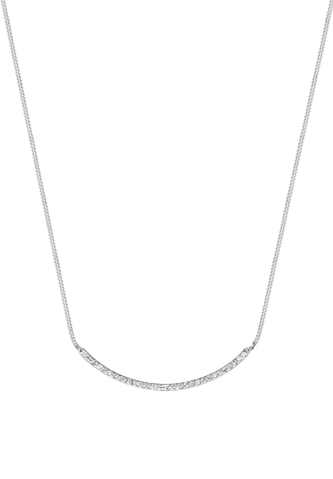 Elli Femmes arc minimaliste avec cristaux en argent sterling 925