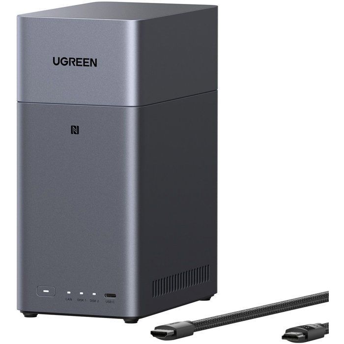 Servidor NAS - UGREEN - DH2300 - 2 baias - 4 GB