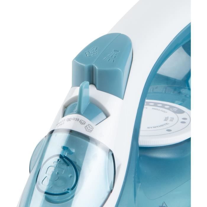 Plancha de vapor - DOMO - DO7060S CeraGliss - 2400 W - 40 g/min - 320 ml - Azul/Blanco