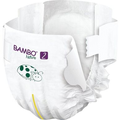 Bambo Nature Gutter & Jenter 0 % Parfyme Miljøvennlige Babybleier Størrelse 2 3–6 kg 30 enheter