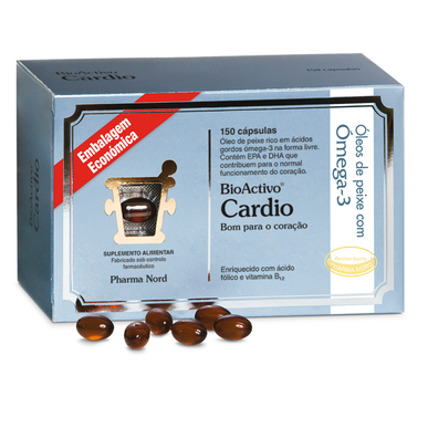 Bioaktiivinen lisäravinne Omega 3 Cardio -kapselit 150 kapselia