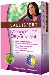 VALDISPERT Valdispert Menopauze Dag en Nacht Voedingssupplement voor vrouwen 30+30 tabletten