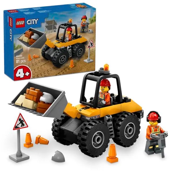 LEGO City 60450 Žuti utovarivač na kotačima<br>